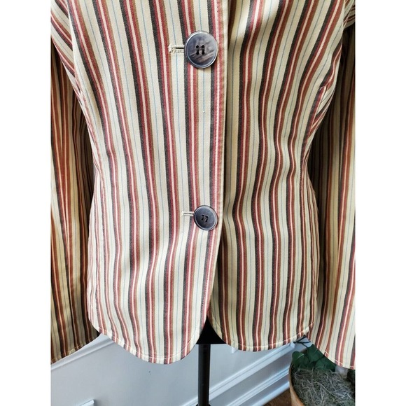 Anne Klein Women Multicolor Polyester Long Sleeve Buttons Front Jacket Blazer 14 - Picture 4 of 12